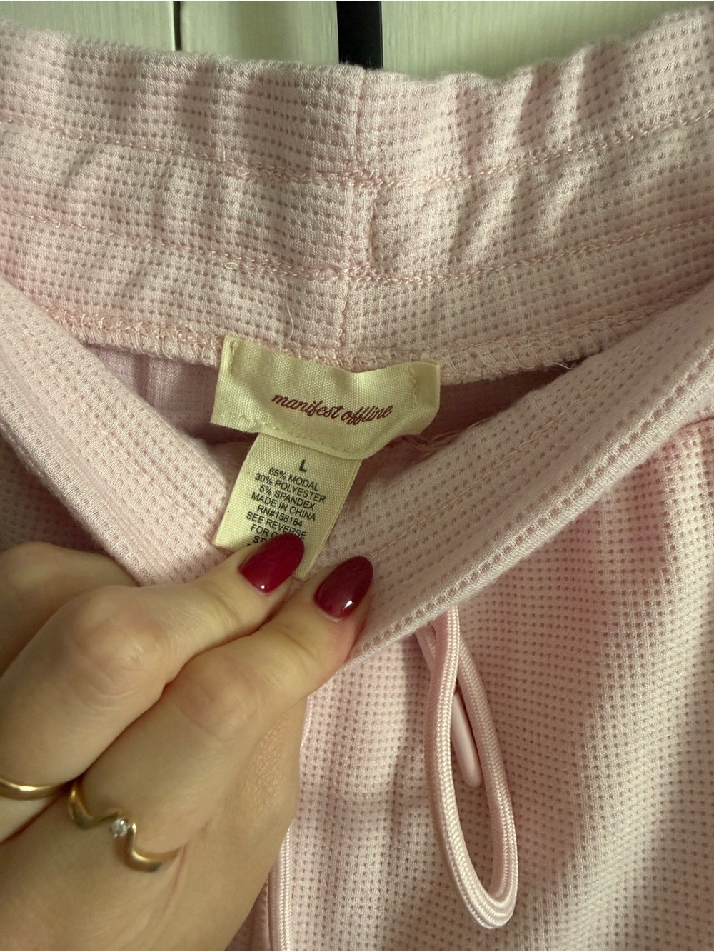 Light Pink Women's Hooded Lounge Set — Soft Zip-Front Top & Matching Pants - Picture 4 of 6